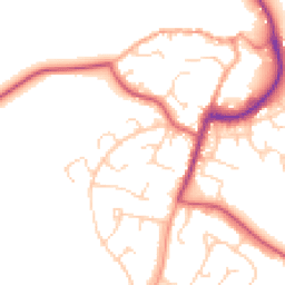 Daytime road noise heatmap for IP19 8TW