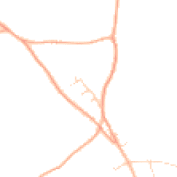 Daytime road noise heatmap for IP19 9DS