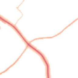 Daytime road noise heatmap for IP19 9HH