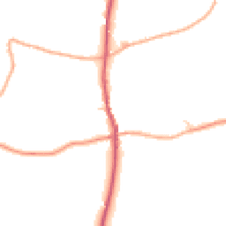 Daytime road noise heatmap for IP19 9HT