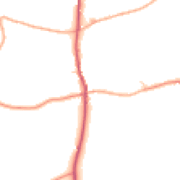 Daytime road noise heatmap for IP19 9HY