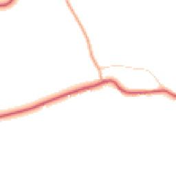 Daytime road noise heatmap for IP19 9JR