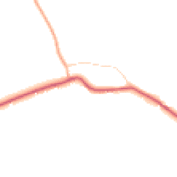 Daytime road noise heatmap for IP19 9JU