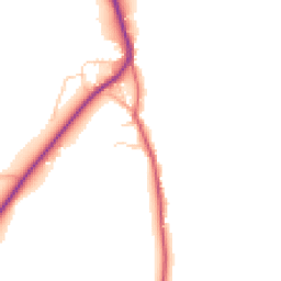 Daytime road noise heatmap for IP19 9LT