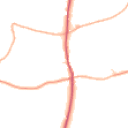 Daytime road noise heatmap for IP19 9NT