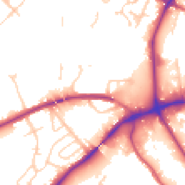Daytime road noise heatmap for IP2 0ER