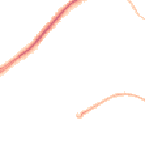 Night-time road noise heatmap for IP2 0LZ