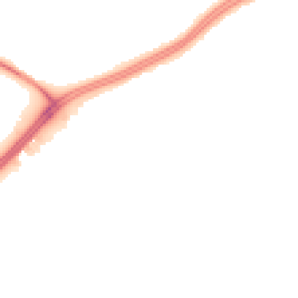 Night-time road noise heatmap for IP2 0SF