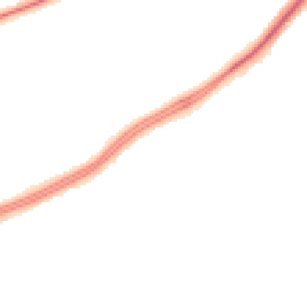 Night-time road noise heatmap for IP2 0TG