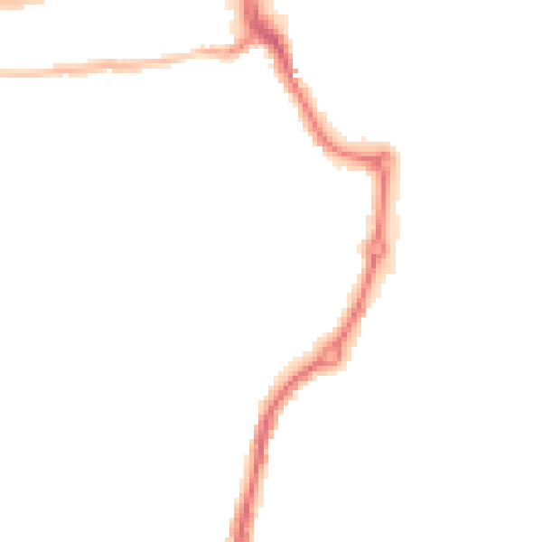 Night-time road noise heatmap for IP2 8EB