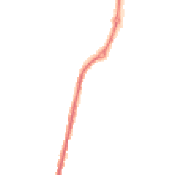 Night-time road noise heatmap for IP2 8LA