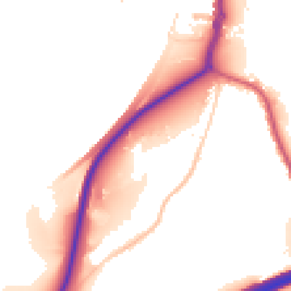 Daytime road noise heatmap for IP2 8NG