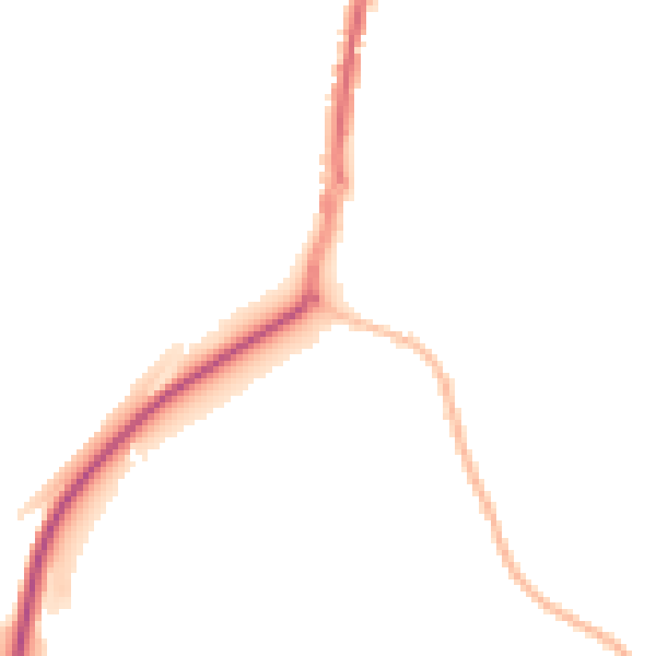 Night-time road noise heatmap for IP2 8NH