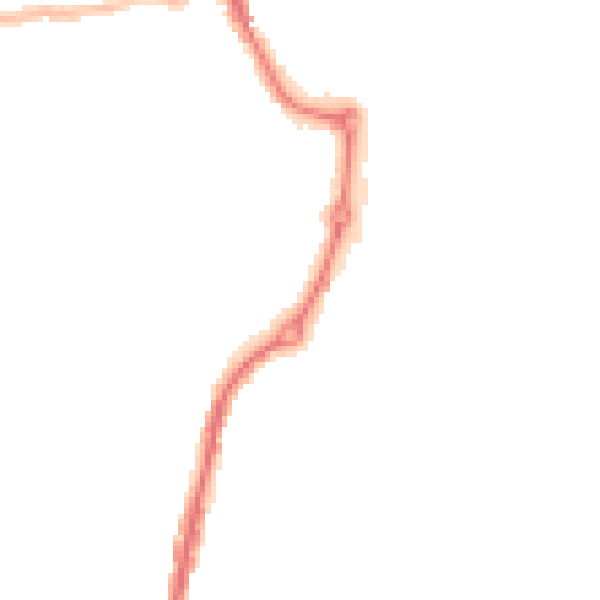 Night-time road noise heatmap for IP2 8RU