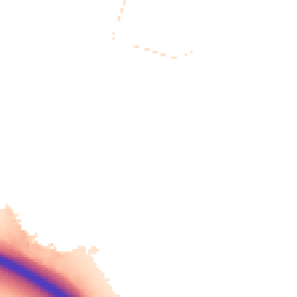Night-time road noise heatmap for IP2 9HB