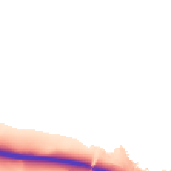 Night-time road noise heatmap for IP2 9RJ
