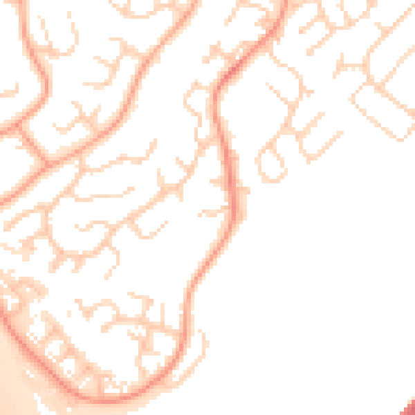Daytime road noise heatmap for IP2 9SD