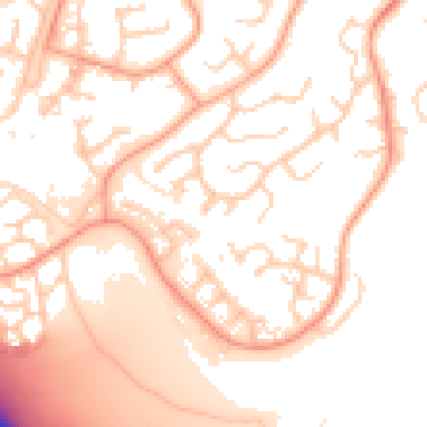 Daytime road noise heatmap for IP2 9TR