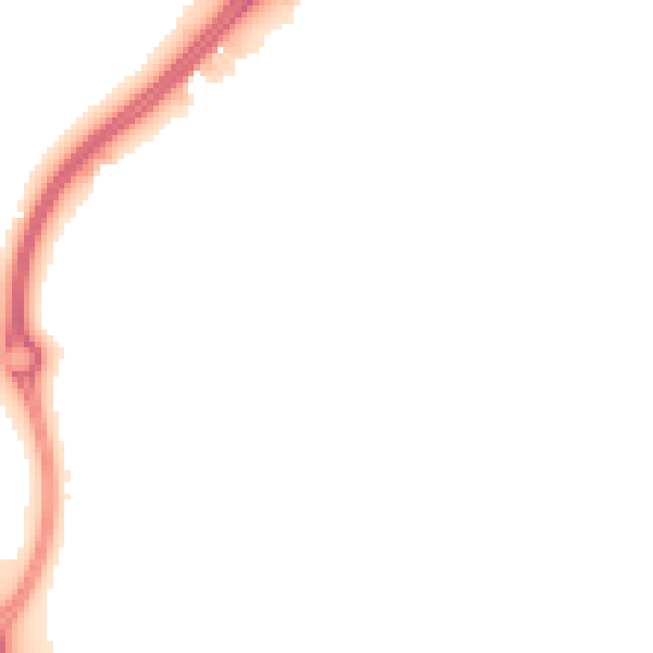 Night-time road noise heatmap for IP2 9XG