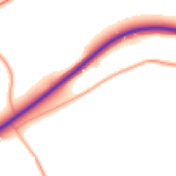 Daytime road noise heatmap for IP21 4AD