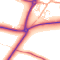 Daytime road noise heatmap for IP21 4AL