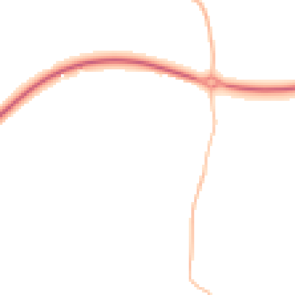 Night-time road noise heatmap for IP21 4AZ