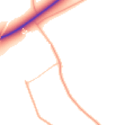 Daytime road noise heatmap for IP21 4BQ