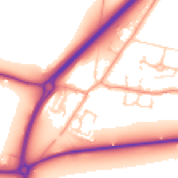 Daytime road noise heatmap for IP21 4DR