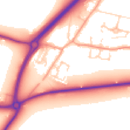 Daytime road noise heatmap for IP21 4EF