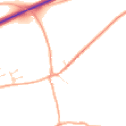 Daytime road noise heatmap for IP21 4JE
