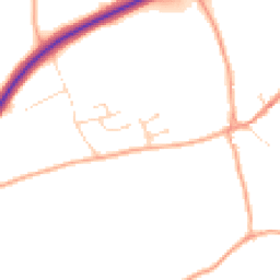 Daytime road noise heatmap for IP21 4JL