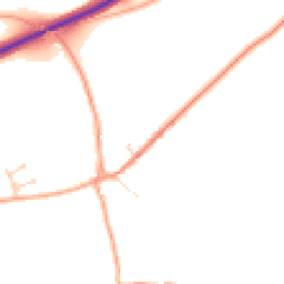 Daytime road noise heatmap for IP21 4JY