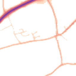 Daytime road noise heatmap for IP21 4LD