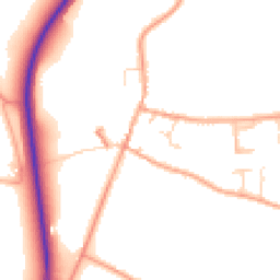 Daytime road noise heatmap for IP21 4NA