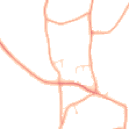 Daytime road noise heatmap for IP21 4QN