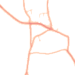 Daytime road noise heatmap for IP21 4QT
