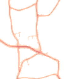 Daytime road noise heatmap for IP21 4QZ
