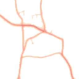 Daytime road noise heatmap for IP21 4RU