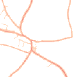 Daytime road noise heatmap for IP21 4SQ