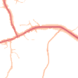 Daytime road noise heatmap for IP21 5DD