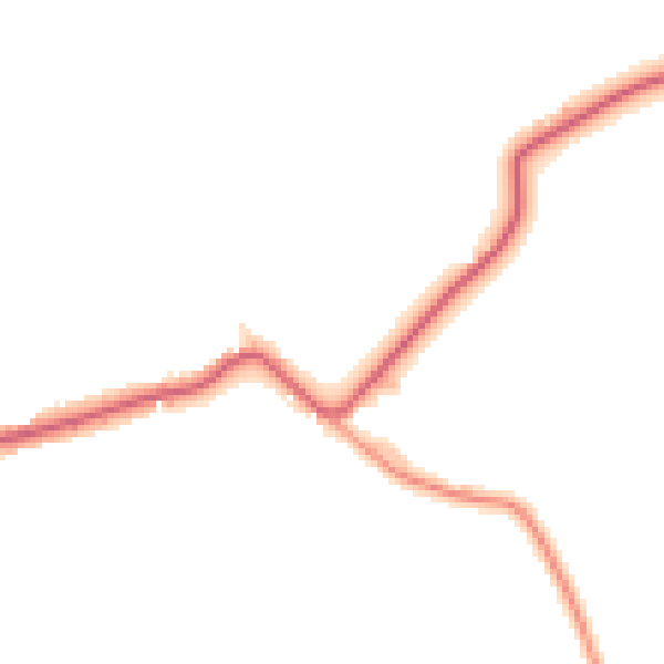 Daytime road noise heatmap for IP21 5DY