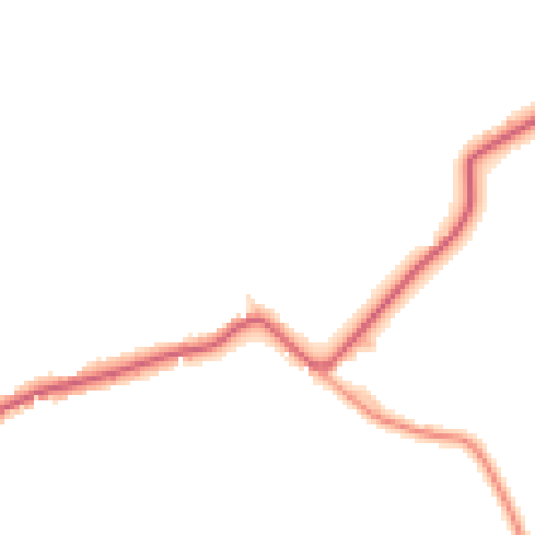 Daytime road noise heatmap for IP21 5EW