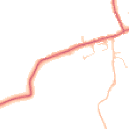 Daytime road noise heatmap for IP21 5EZ