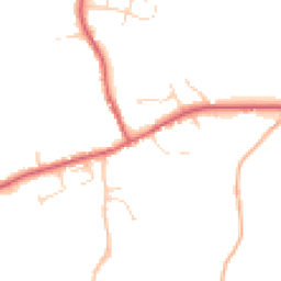 Daytime road noise heatmap for IP21 5HT