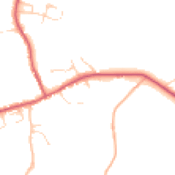 Daytime road noise heatmap for IP21 5JA