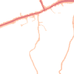 Daytime road noise heatmap for IP21 5JN