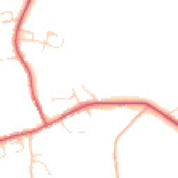Daytime road noise heatmap for IP21 5LQ