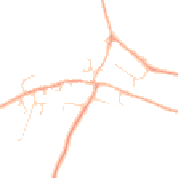 Daytime road noise heatmap for IP21 5PP