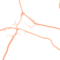 Daytime road noise heatmap for IP21 5PZ