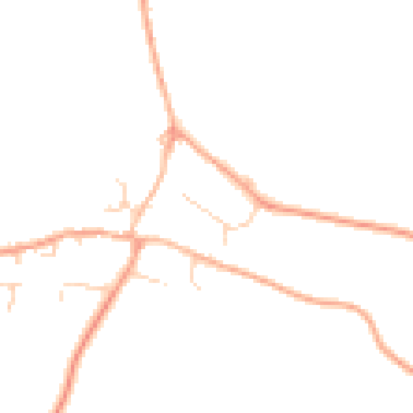 Daytime road noise heatmap for IP21 5QA